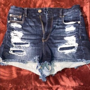 AE Curvy Hi-Rise Shortie Shorts